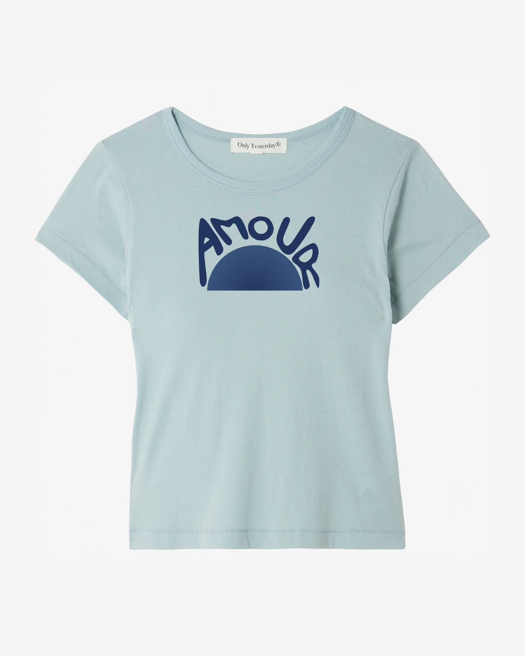 Amour Baby Tee - Baby Blue