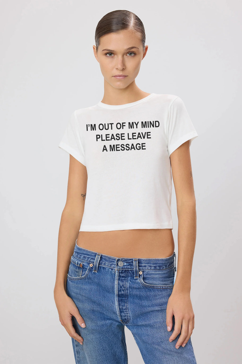 Leave a Message Baby Tee