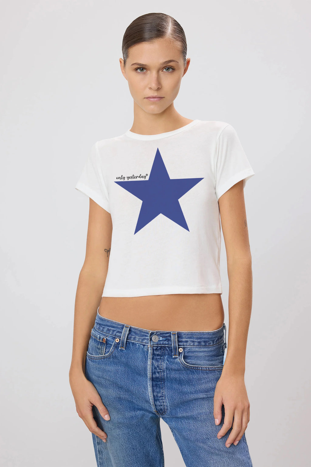 Star Baby Tee - White